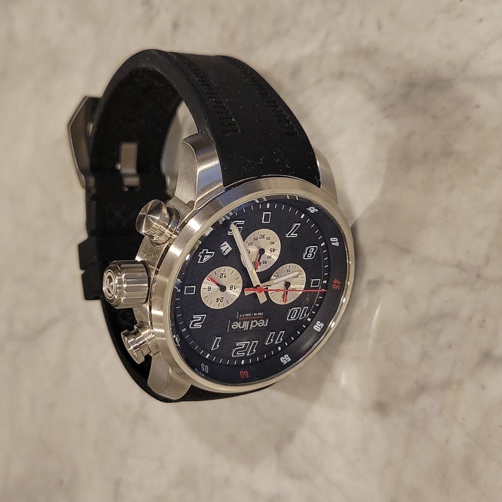 Red line men's watch.